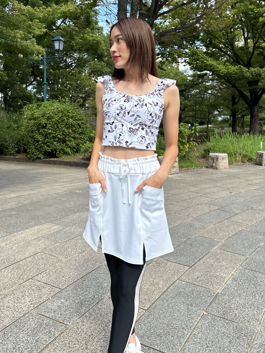 ダンボールニットスリット入りスカート(263000)｜ヨガ＆パフォーマンス