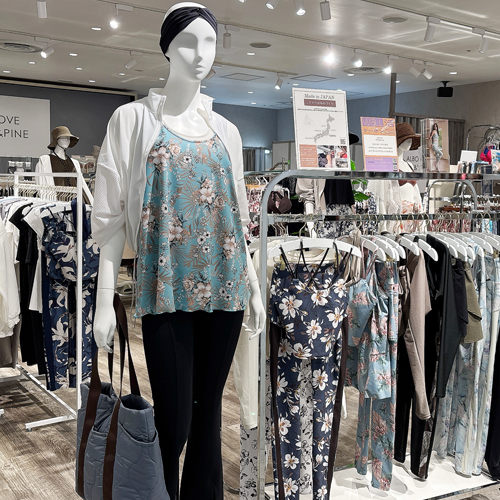 宮城県・仙台PARCO2 3Fに”大人かわいい”日本製ヨガウェアのお店【ALBOVE（アルヴォーブ）】をご紹介します。